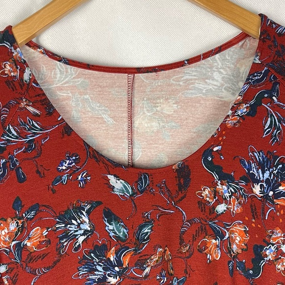 Garnet Hill Jersey Knit Swing Dress  Floral Print Tencel Jersey Knit Travel NWT - Picture 5 of 10